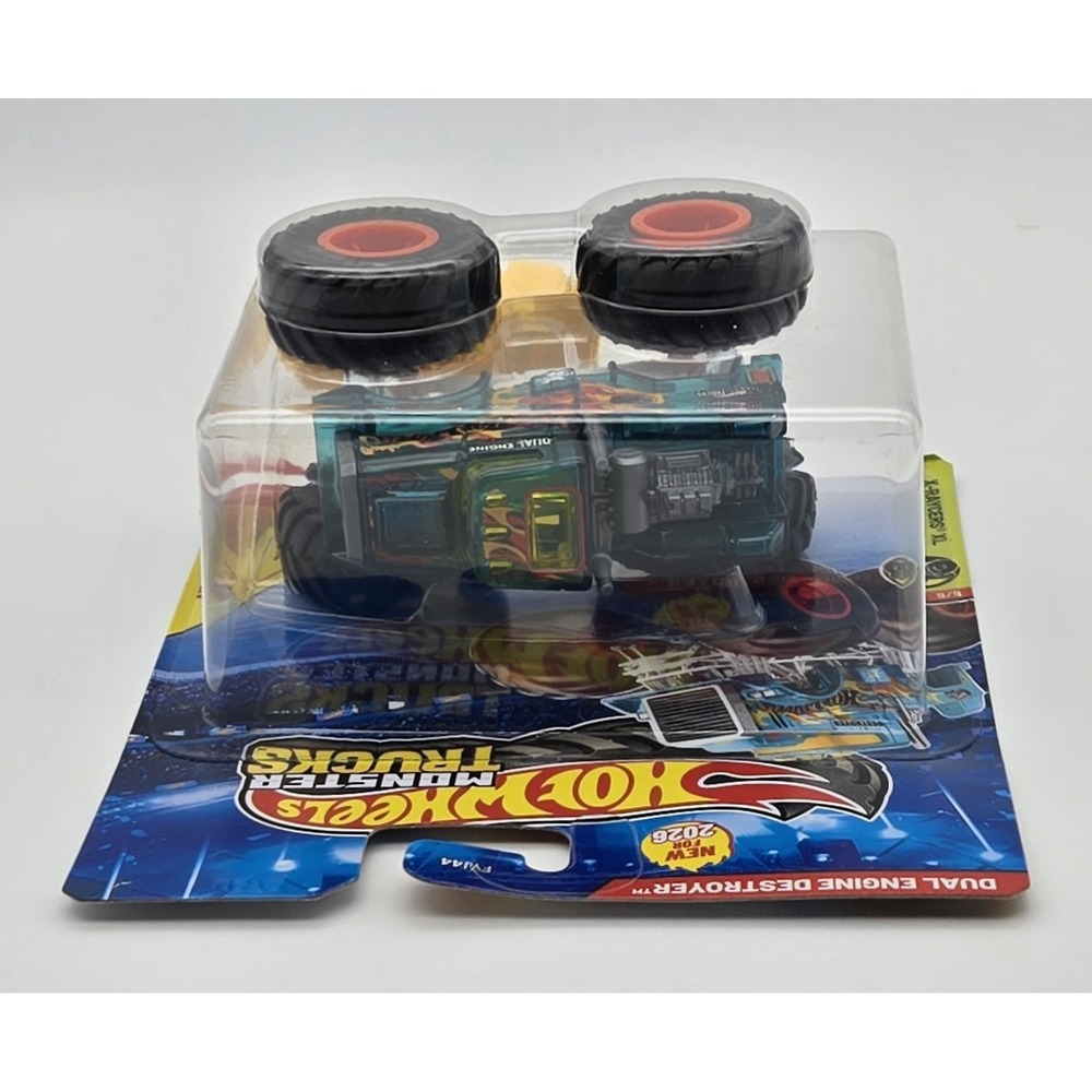 Hot Wheels Monster Trucks Dual Engine Destroyer 1:64 Diecast Crush Car New 2026 - Picture 7 of 7
